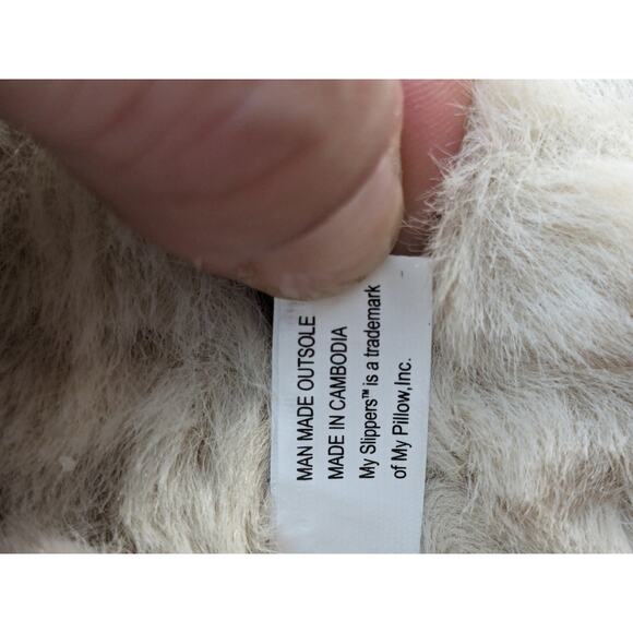 MySlipper MyPillow Women's Slipper Moccasin New Without Tags Beige/Taupe Size 9 - Picture 7 of 7